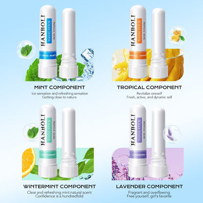 Nasal Inhaler for Refreshing and Clearing the Mind Anti-Stuffy Nose Relief